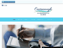 Tablet Screenshot of cavanaughchiropractic.com
